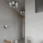 Model 2042/6 Taklampa Opal Glass/Black Model 2042/6 Taklampa Opal Glass/Black