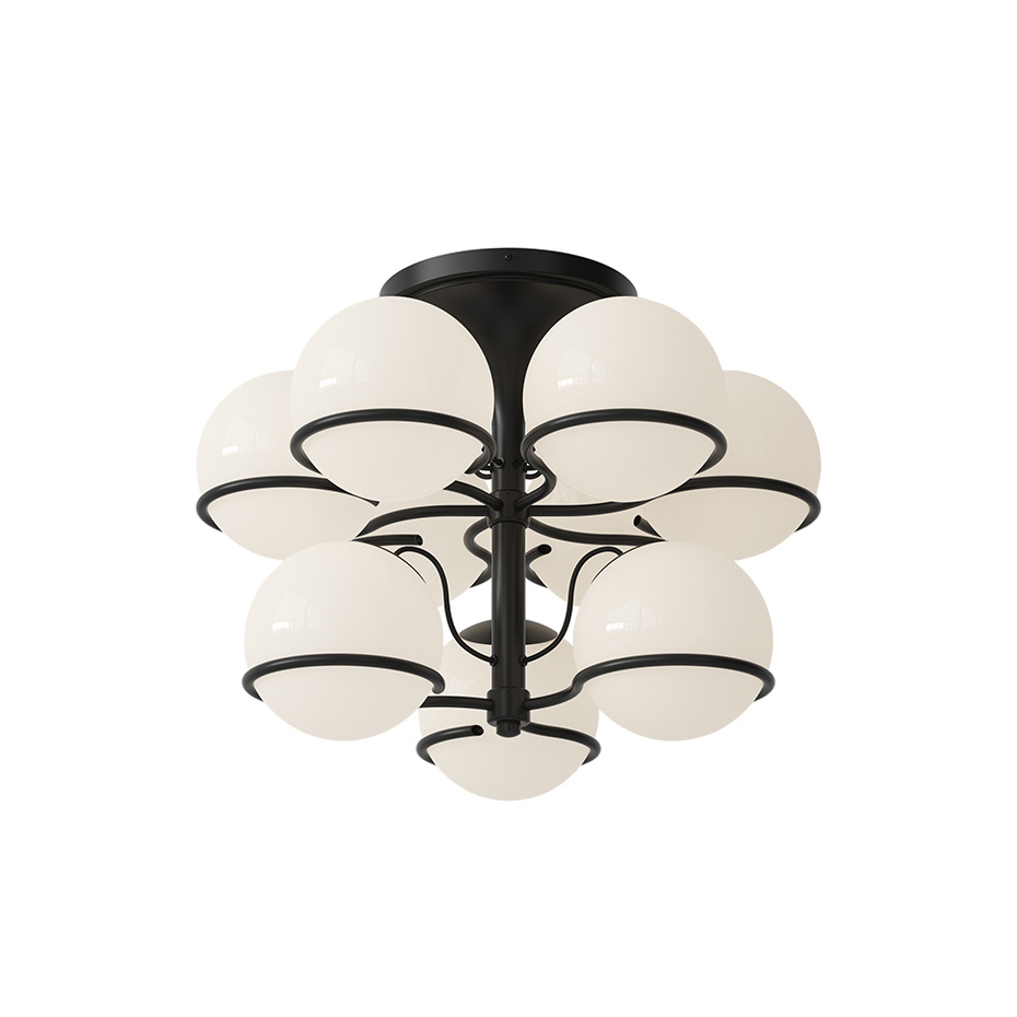 Model 2042/9 Taklampa Opal Glass/Black