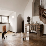 Model 1081 Golvlampa 182cm Opal Glass/Black Model 1081 Golvlampa 182cm Opal Glass/Black