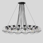 Model 2109/16/20 Ljuskrona Transparent Glass/Black Model 2109/16/20 Ljuskrona Transparent Glass/Black