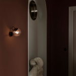 Model 238/1 Vägglampa Transparent Glass/Black Model 238/1 Vägglampa Transparent Glass/Black