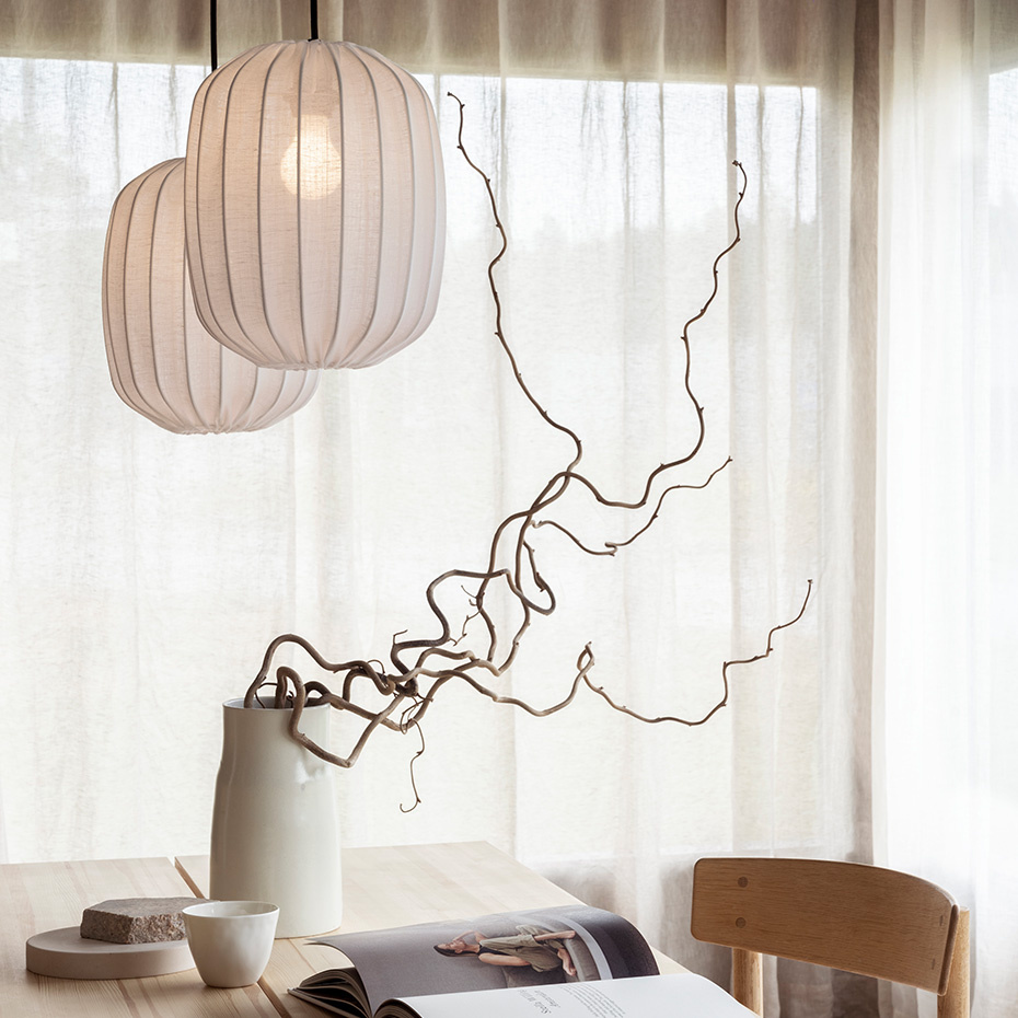 Prisma 25 Pendel Linne Vit