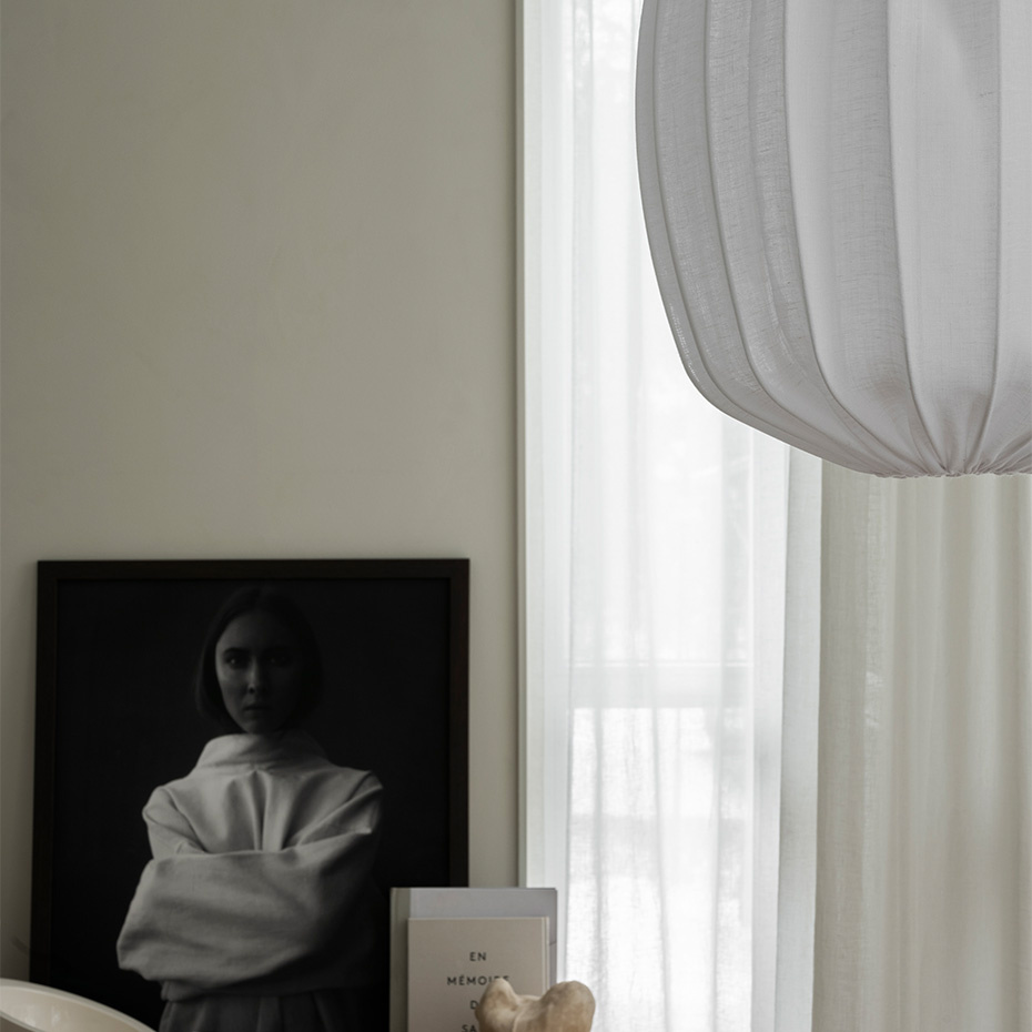 Prisma 45 Pendel Linne Vit