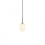 Noor Pendel Small Opalglas/Svart Krom Noor Pendel Small Opalglas/Svart Krom