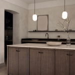 Noor Pendel Small Opalglas/Svart Krom Noor Pendel Small Opalglas/Svart Krom