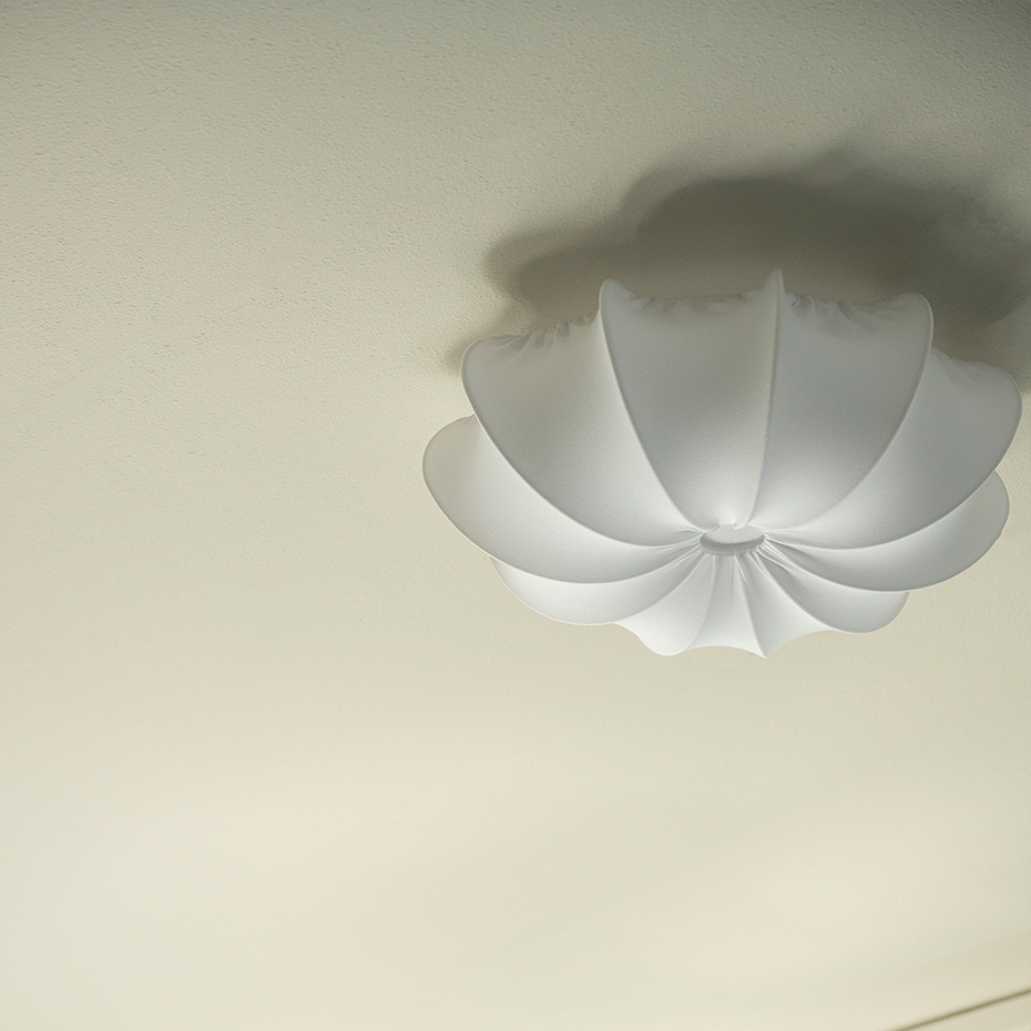 Anna 40 Plafond Bomullsjersey Vit
