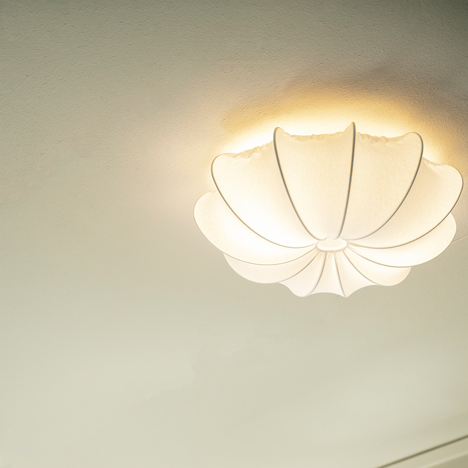 Anna 40 Plafond Bomullsjersey Vit