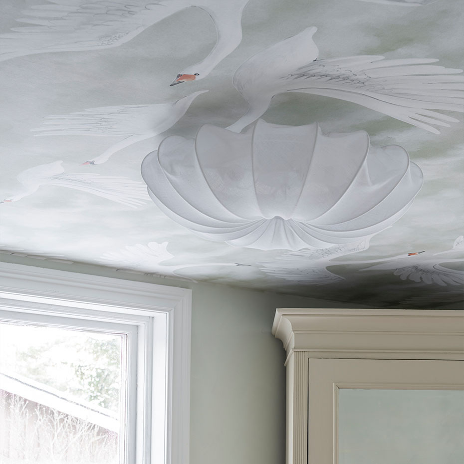 Anna 60 Plafond Linne Vit