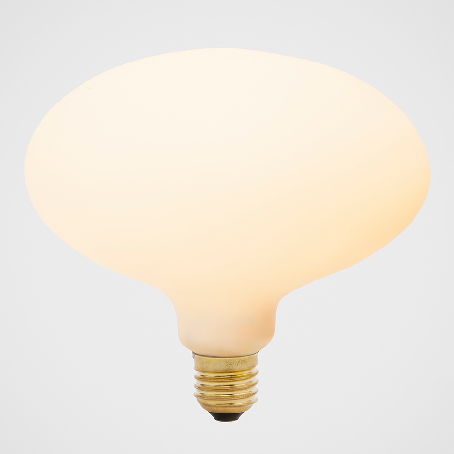 Oval LED Bulb 6W (=45W) 2700K E27 Matte Porcelain