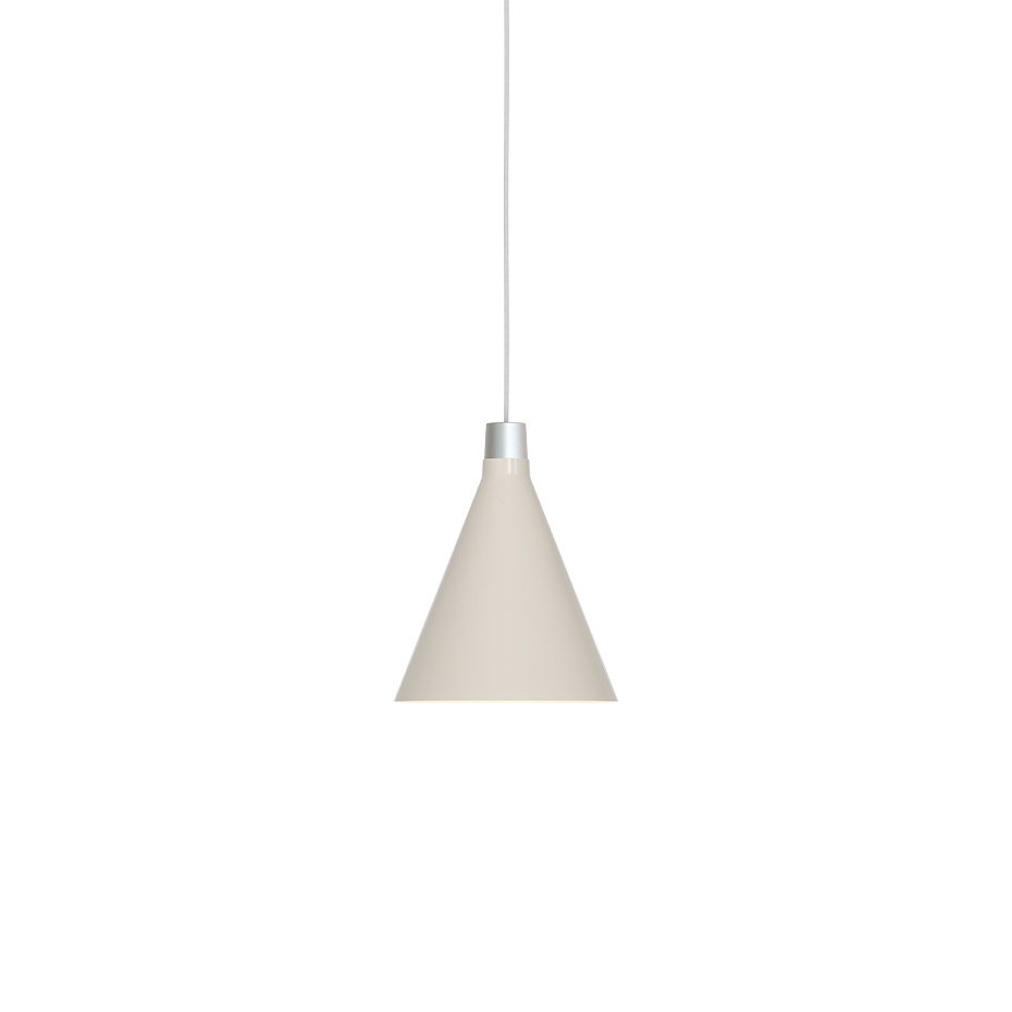 Bower Pendel Small Oyster White + Sphere III LED Blub