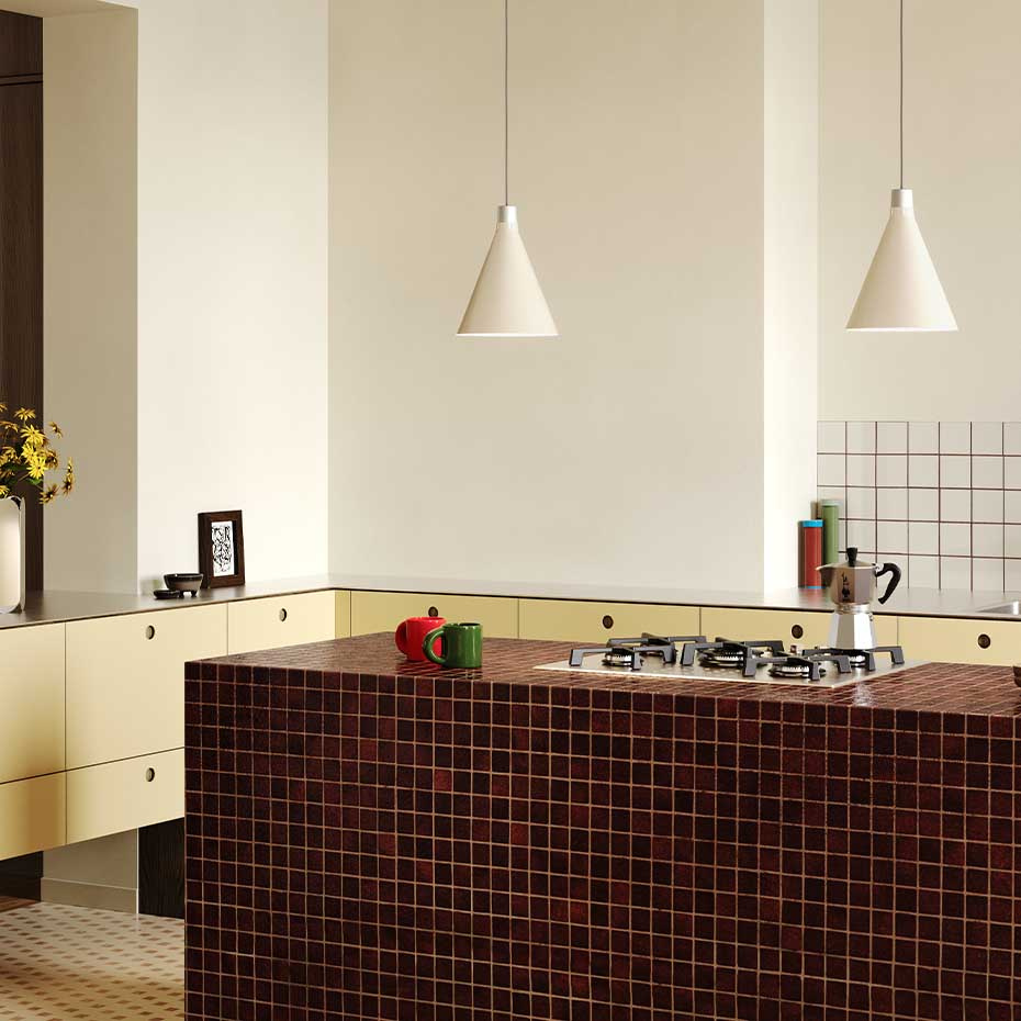 Bower Pendel Small Oyster White + Sphere III LED Blub