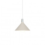 Bower Pendel Medium Oyster White + Sphere IV LED Blub Bower Pendel Medium Oyster White + Sphere IV LED Blub