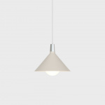 Bower Pendel Medium Oyster White + Sphere IV LED Blub Bower Pendel Medium Oyster White + Sphere IV LED Blub