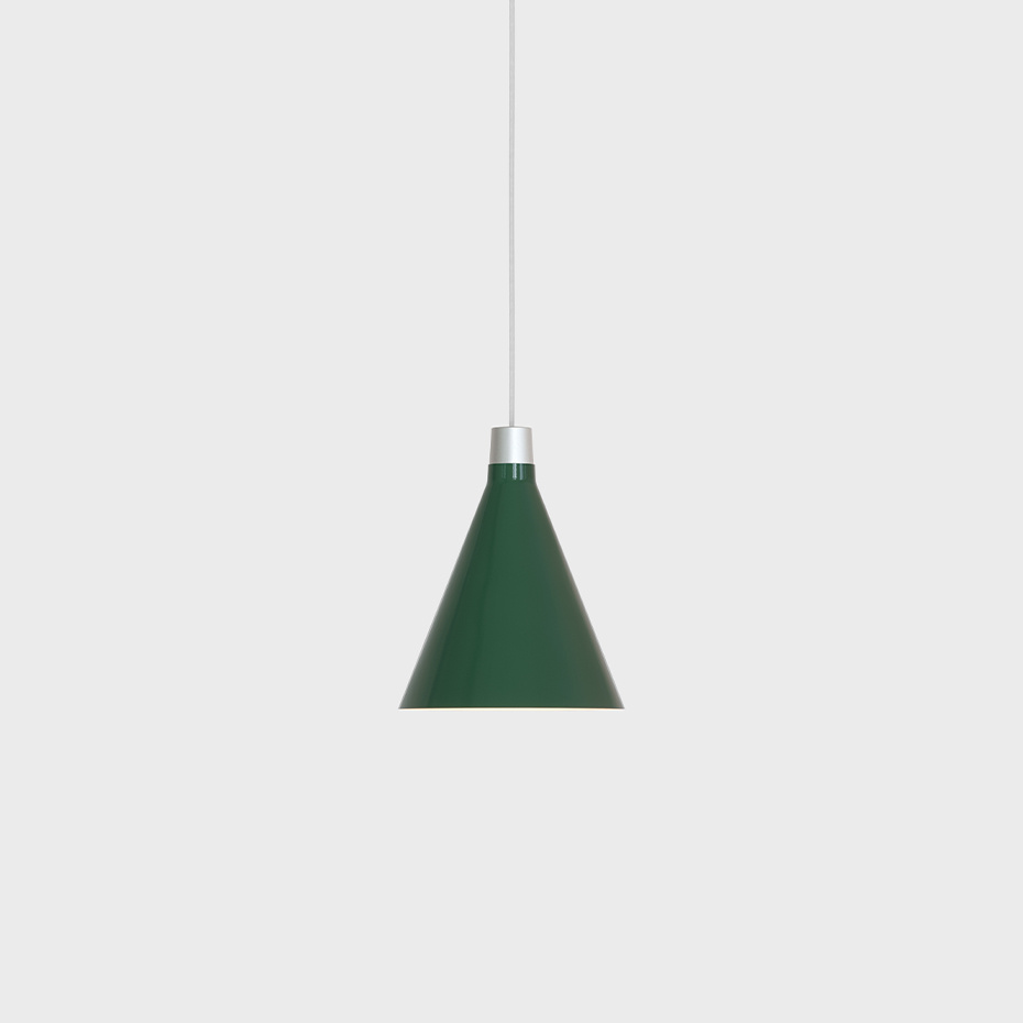 Bower Pendel Small Dark Green + Sphere III LED Blub