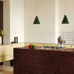 Bower Pendel Small Dark Green + Sphere III LED Blub Bower Pendel Small Dark Green + Sphere III LED Blub