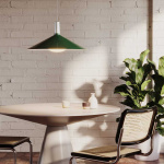 Bower Pendel Large Dark Green + Oval II LED Blub Bower Pendel Large Dark Green + Oval II LED Blub