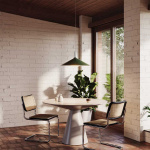 Bower Pendel Large Dark Green + Oval II LED Blub Bower Pendel Large Dark Green + Oval II LED Blub