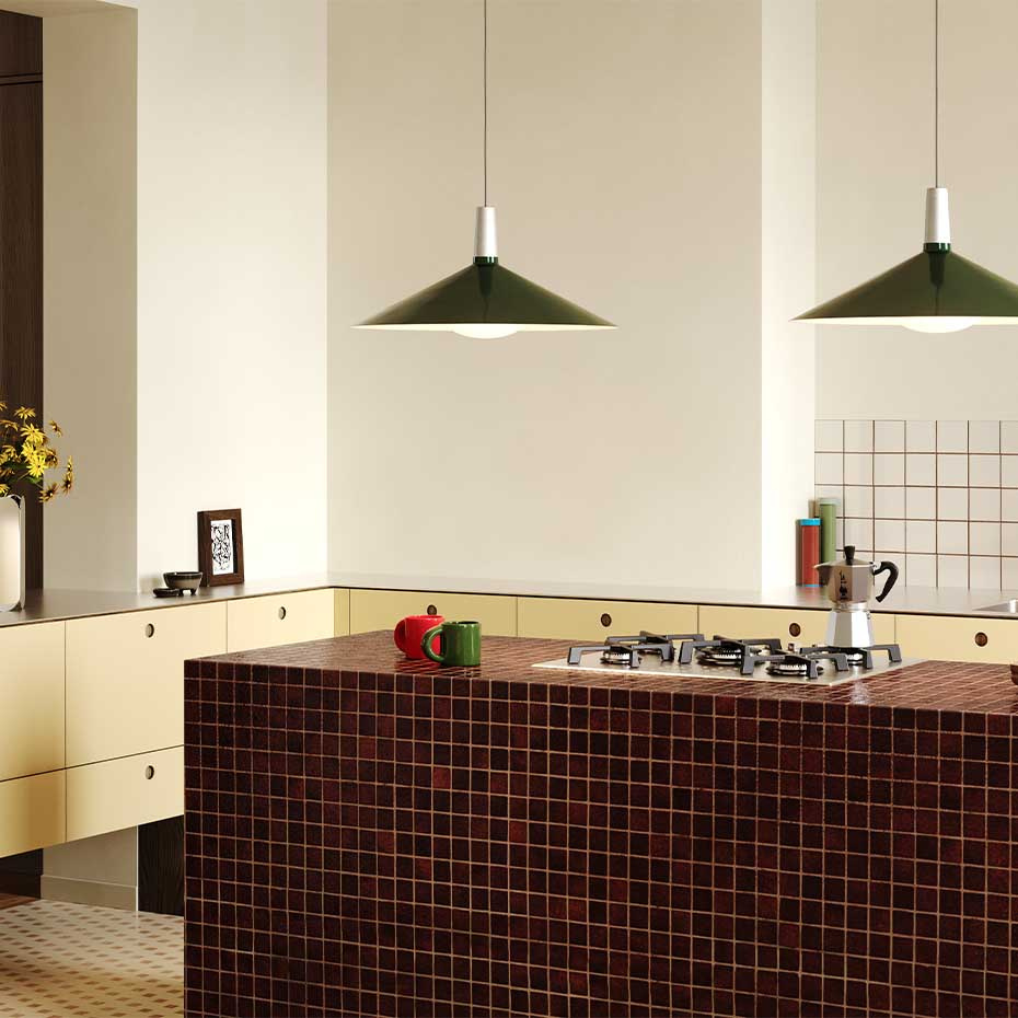 Bower Pendel Large Dark Green + Oval II LED Blub