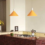 Bower Pendel Medium Yellow + Sphere IV LED Blub Bower Pendel Medium Yellow + Sphere IV LED Blub