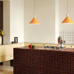 Bower Pendel Medium Yellow + Sphere IV LED Blub Bower Pendel Medium Yellow + Sphere IV LED Blub