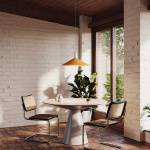 Bower Pendel Large Yellow + Oval II LED Blub Bower Pendel Large Yellow + Oval II LED Blub