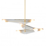 Sycamore 3 Ljuskrona Solid Brass & Dawn Grey Glass + Sphere III LED Bulbs Sycamore 3 Ljuskrona Solid Brass & Dawn Grey Glass + Sphere III LED Bulbs