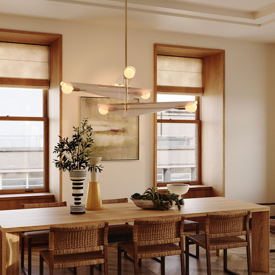 Sycamore 3 Ljuskrona Solid Brass & Dusk Pink Glass + Sphere III LED Bulbs