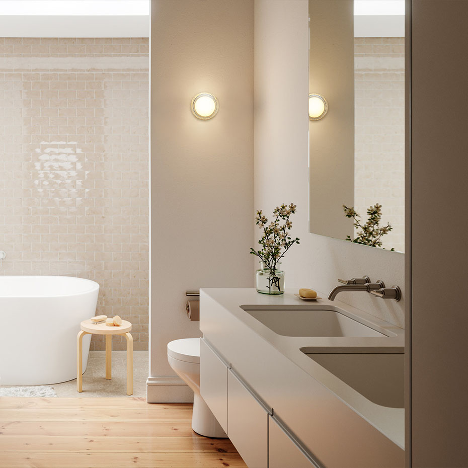 Firth Vägglampa White + GX53 2000-3000K LED Bulb V1 IP65