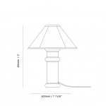Heath Bordslampan Port Red + Matte Porcelain 2000-3000K LED Bulb Heath Bordslampan Port Red + Matte Porcelain 2000-3000K LED Bulb