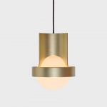 Loop Single Pendel Large Gold + Sphere IV LED Blub Loop Single Pendel Large Gold + Sphere IV LED Blub