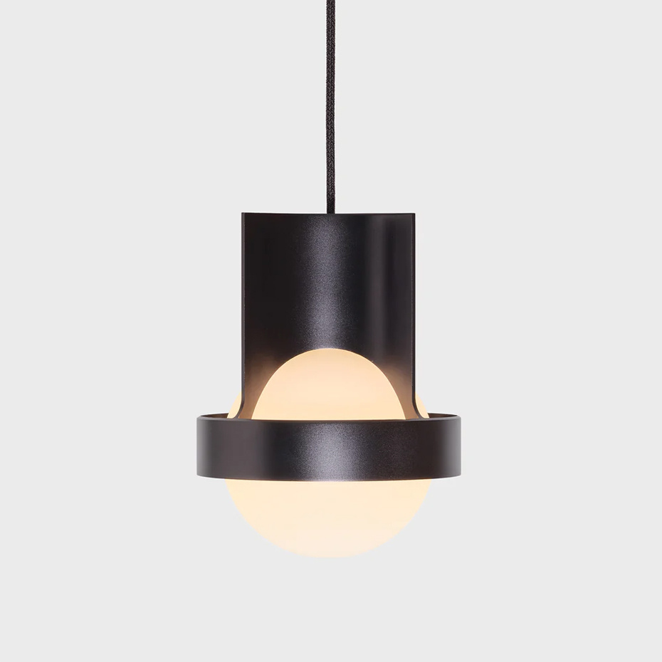 Loop Single Pendel Large Dark Grey + Sphere IV LED Blub