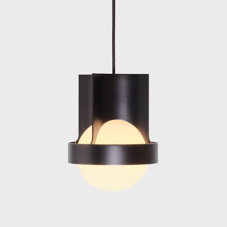 Loop Single Pendel Large Dark Grey + Sphere IV LED Blub