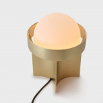 Loop Bordslampa Large Gold + Sphere IV LED Blub