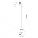 Tatu Golvlampa White Grey Tatu Golvlampa White Grey