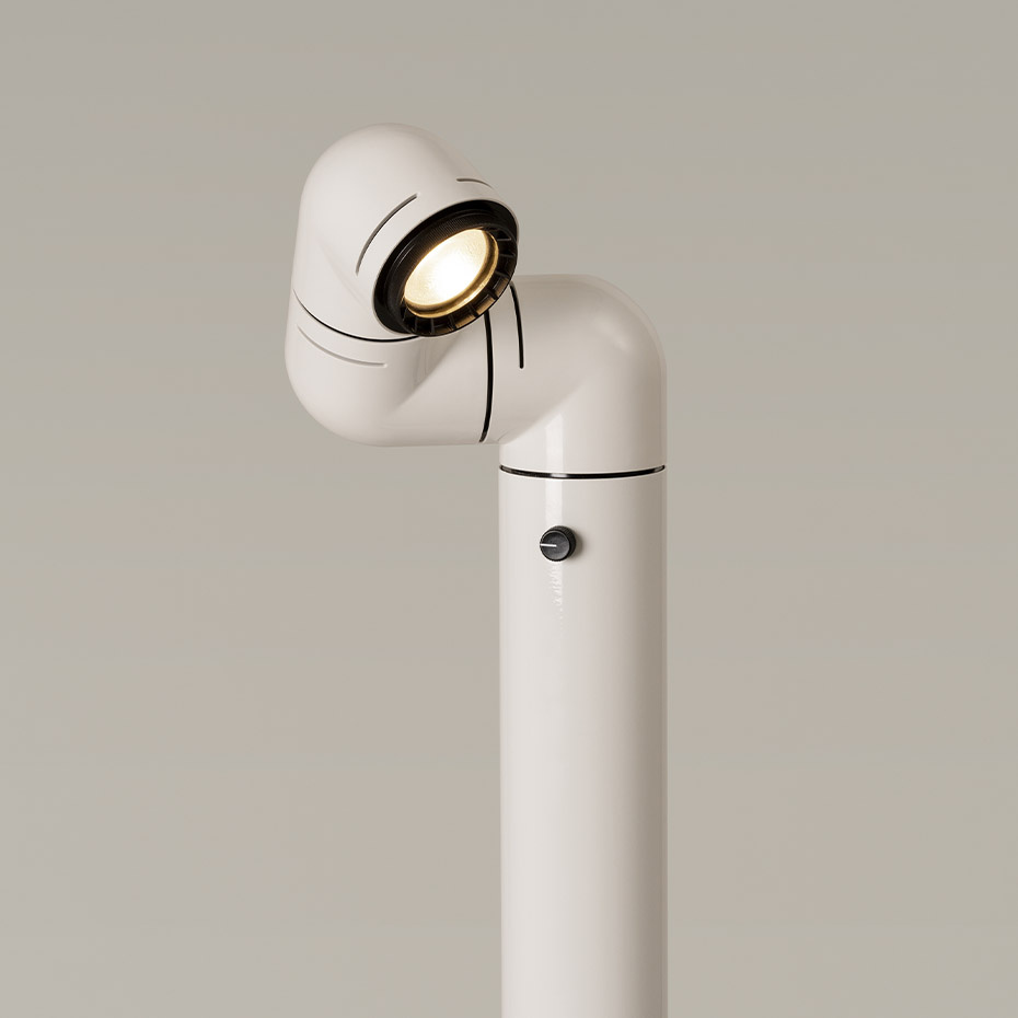 Tatu Golvlampa White Grey