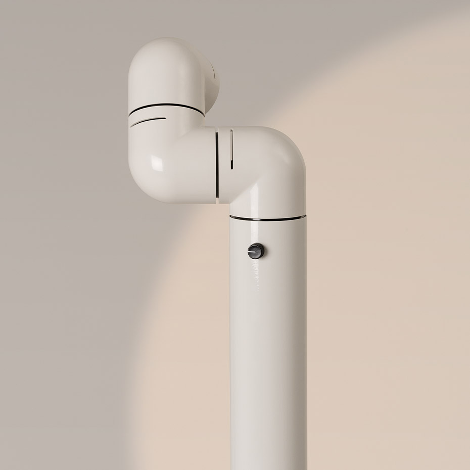 Tatu Golvlampa White Grey