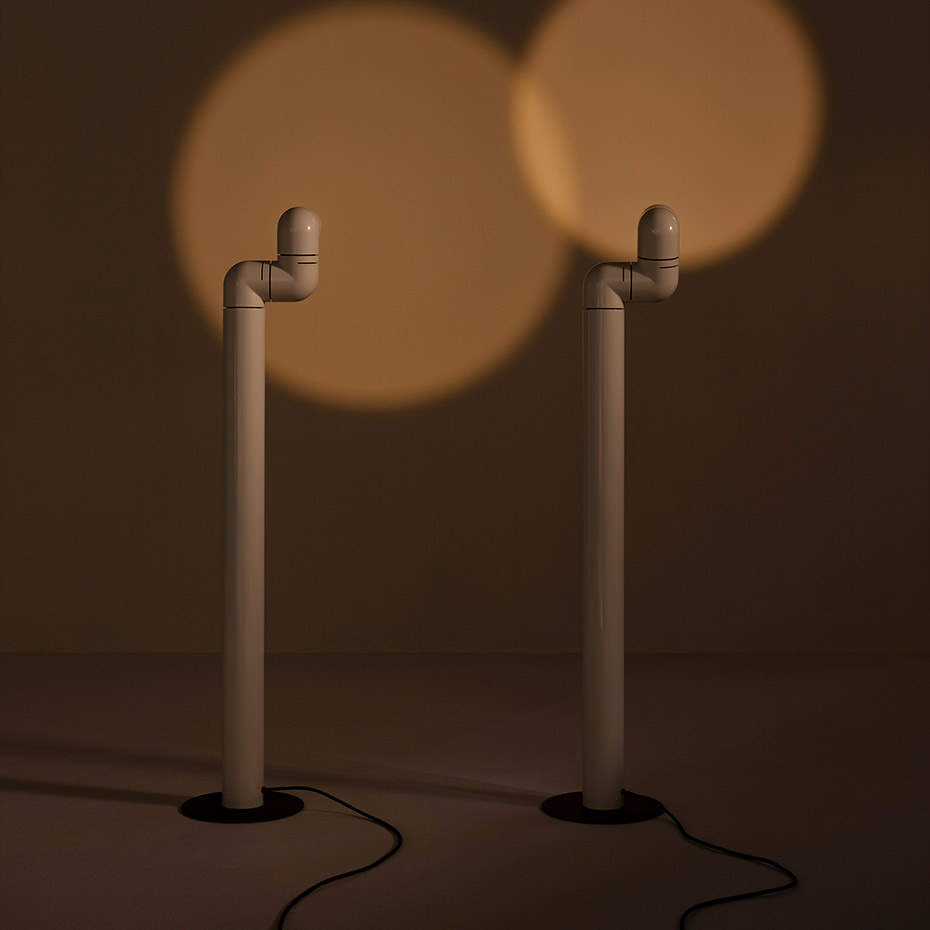 Tatu Golvlampa White Grey