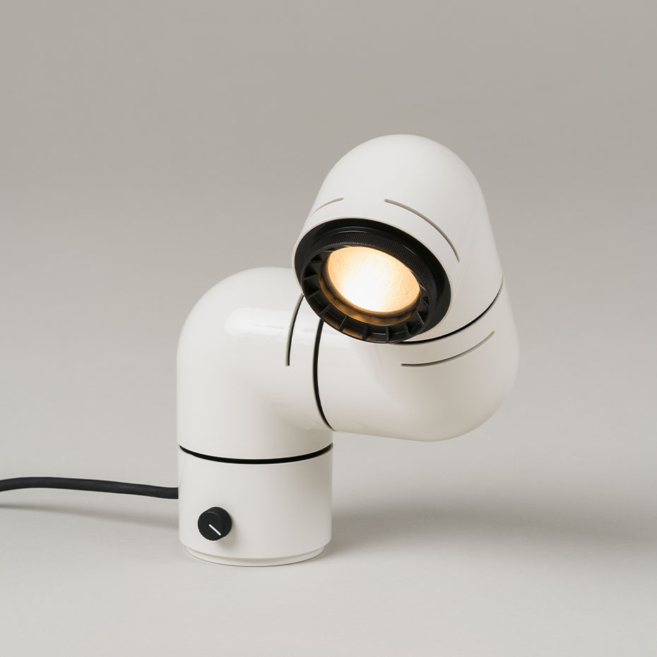 Tatu Bordslampa/Vägglampa White Grey