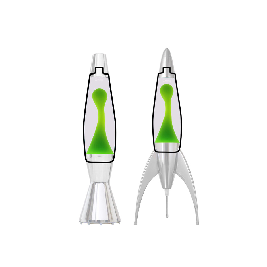 Mathmos Reservflaska Till Astro Baby/Telstar Lavalampa Clear/Green