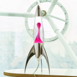 Telstar Lavalampa Silver Clear/Pink Telstar Lavalampa Silver Clear/Pink