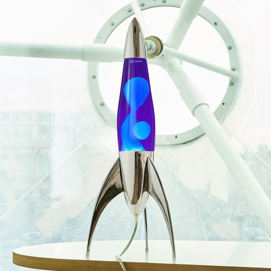 Telstar Lavalampa Silver Violet/Turquoise