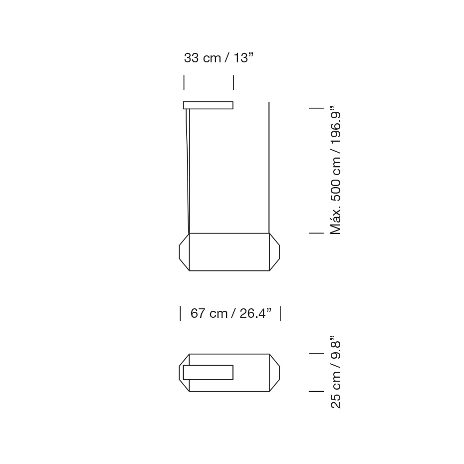 Tekiò Horizontal P1 Pendel Washi Japanese Paper