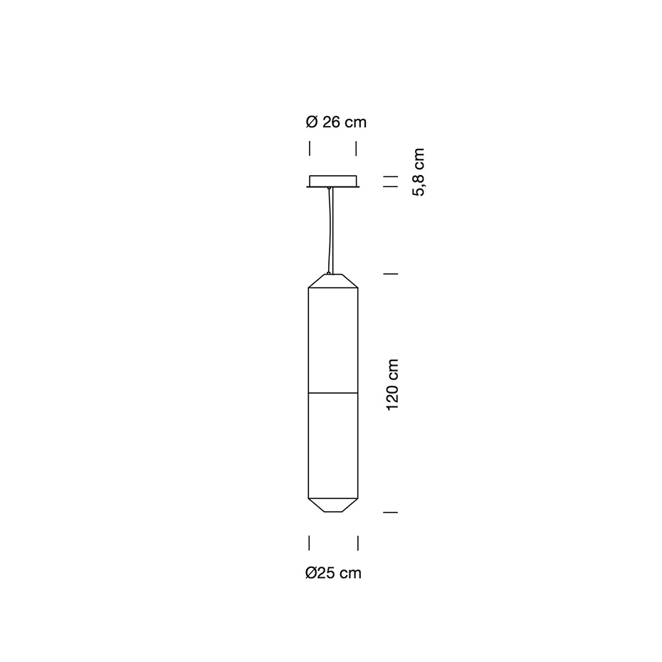Tekiò Vertical P2 Pendel Washi Japanese Paper