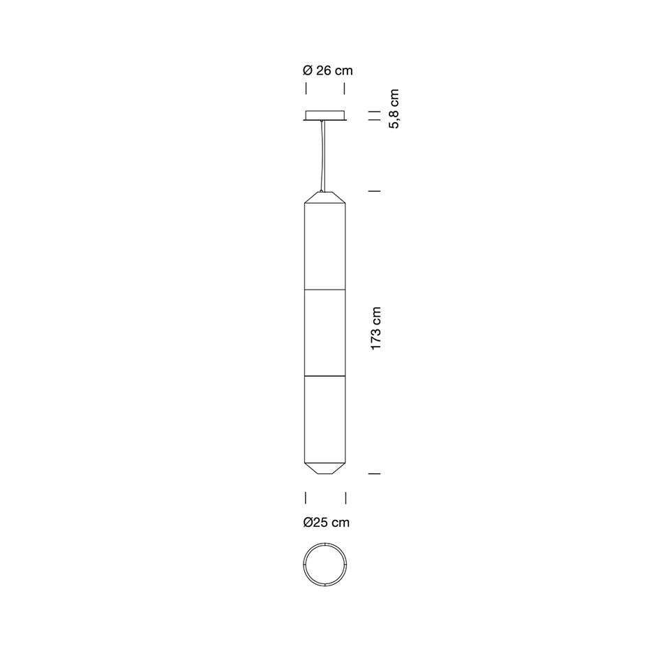Tekiò Vertical P3 Pendel Washi Japanese Paper
