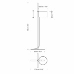 TMA Golvlampa Aluminum Grey/White Parchment TMA Golvlampa Aluminum Grey/White Parchment