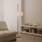 TMA Golvlampa Aluminum Grey/White Parchment TMA Golvlampa Aluminum Grey/White Parchment