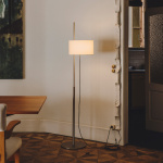 TMD Golvlampa Chrome-Plated/White Parchment TMD Golvlampa Chrome-Plated/White Parchment