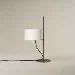 TMD Bordslampa Satin Nickel/White Parchment TMD Bordslampa Satin Nickel/White Parchment