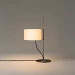 TMD Bordslampa Satin Nickel/White Parchment TMD Bordslampa Satin Nickel/White Parchment