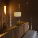 TMD Bordslampa Satin Nickel/White Parchment TMD Bordslampa Satin Nickel/White Parchment